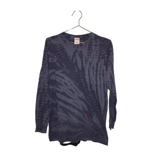 Pink Victoria’s Secret tie dye long sleeved t shirt living for the weekend - Picture 1 of 3